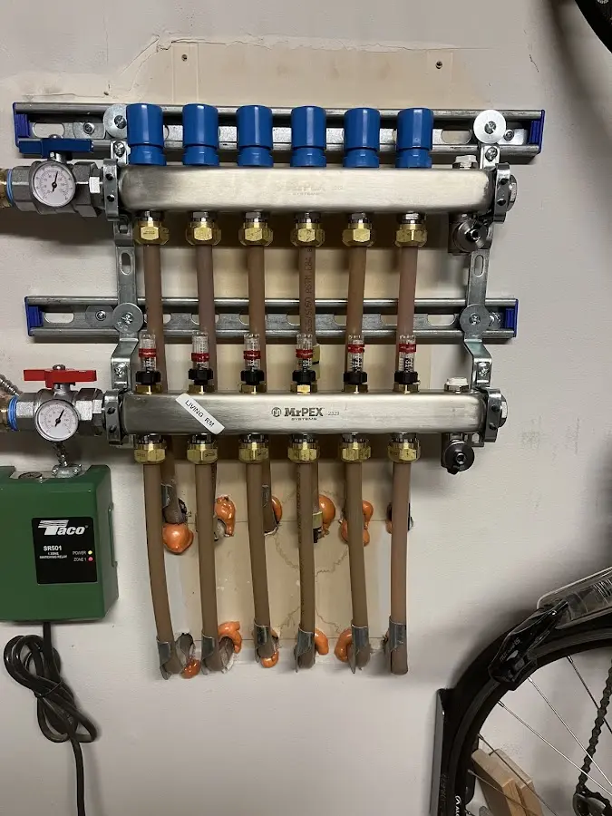 Plumber performing Leak Detection at a residential property in Elmendorf